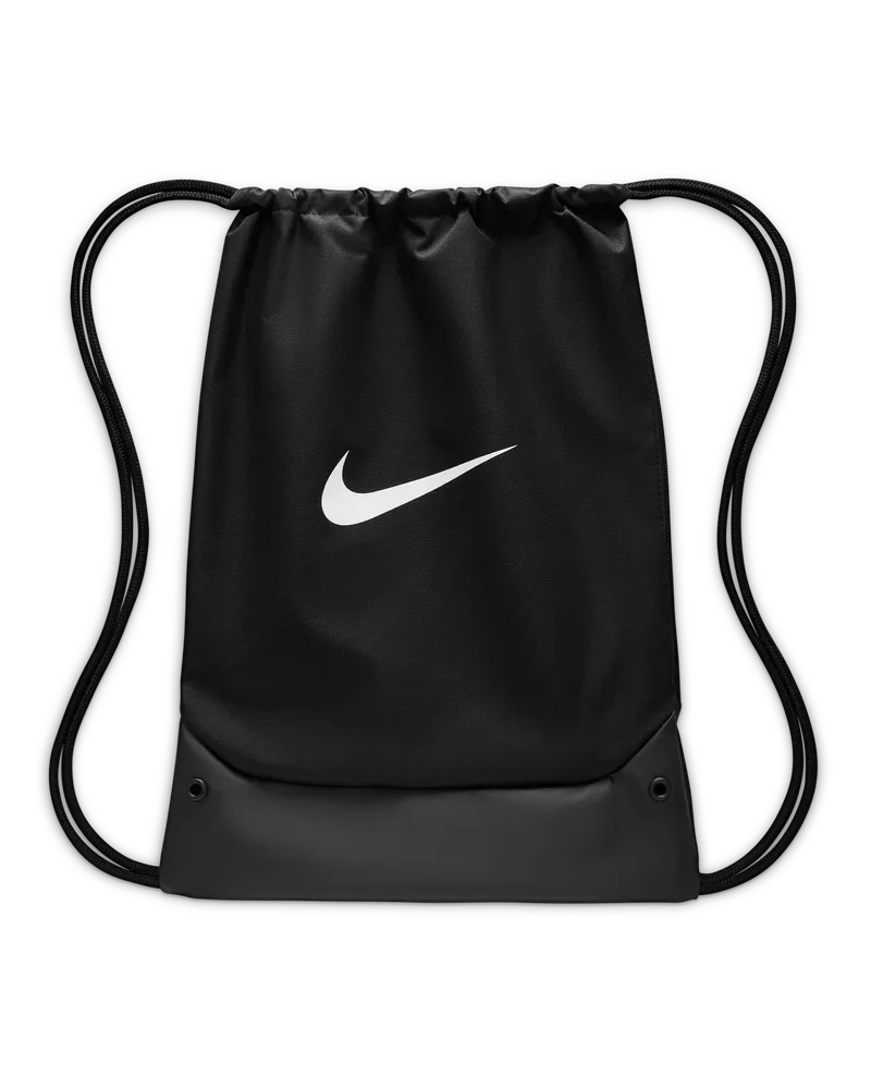 Nike Brasilia Tasche mit Kordelzug (18 l) - Schwarz Schwarz
