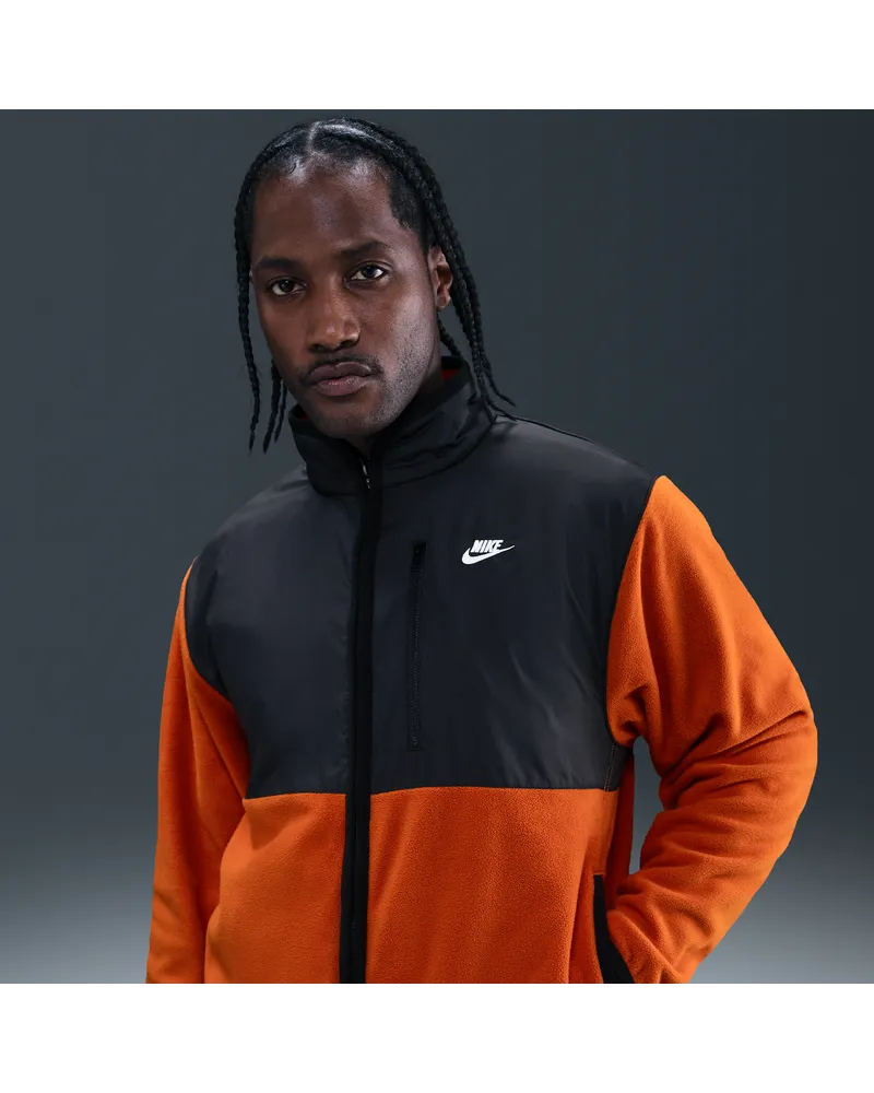 Nike Sportswear Club Winterized Herrenjacke mit durchgehendem Reißverschluss - Orange Orange