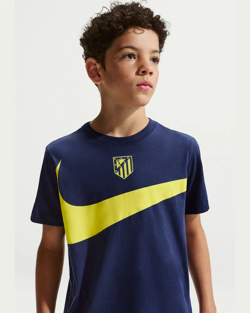 Nike Atlético Madrid Swoosh  Fußball-T-Shirt für Herren - Blau Blau
