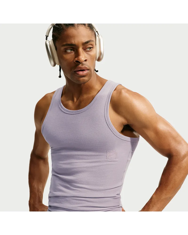 Nike N.A.C. Dri-FIT Tanktop aus Rippmaterial (Herren) - Lila Lila