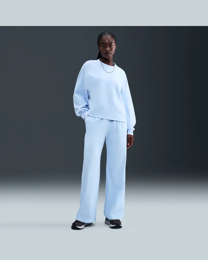 Nike 24.7 PerfectStretch Dri-Fit-Hose mit hohem Bund und weitem Bein (Damen) - Blau Blau