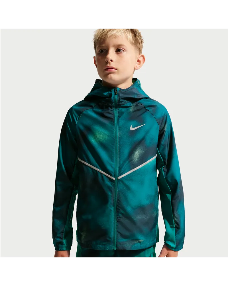 Nike Miler Repel-Jacke mit UV-Schutz (ältere Kinder) - Blau Blau