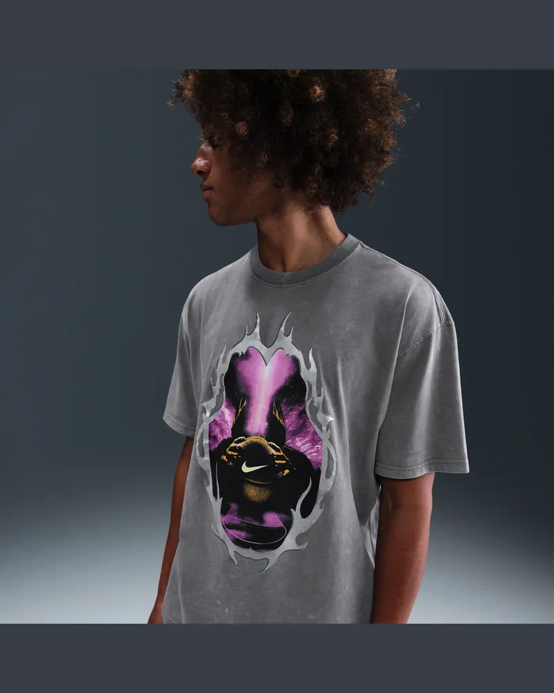 Nike Basketball-T-Shirt (Herren) - Grau Grau