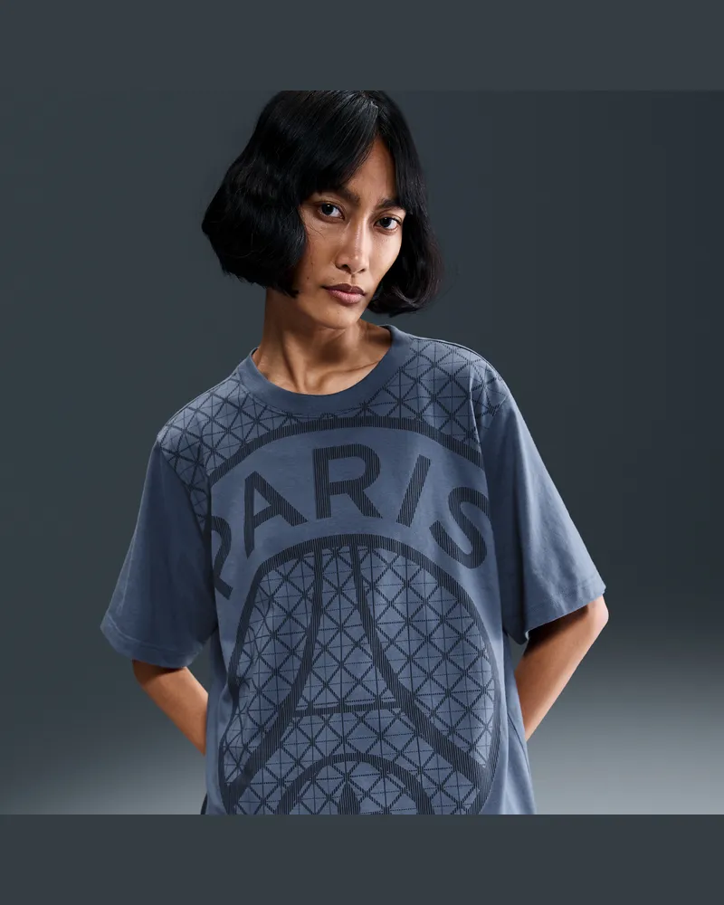 Nike Paris Saint-Germain  Football T-Shirt mit saisonalem Print (Damen) - Blau Blau