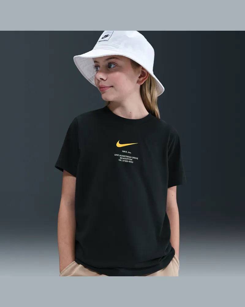 Nike T-Shirt für ältere Kinder (Jungen) - Schwarz Schwarz