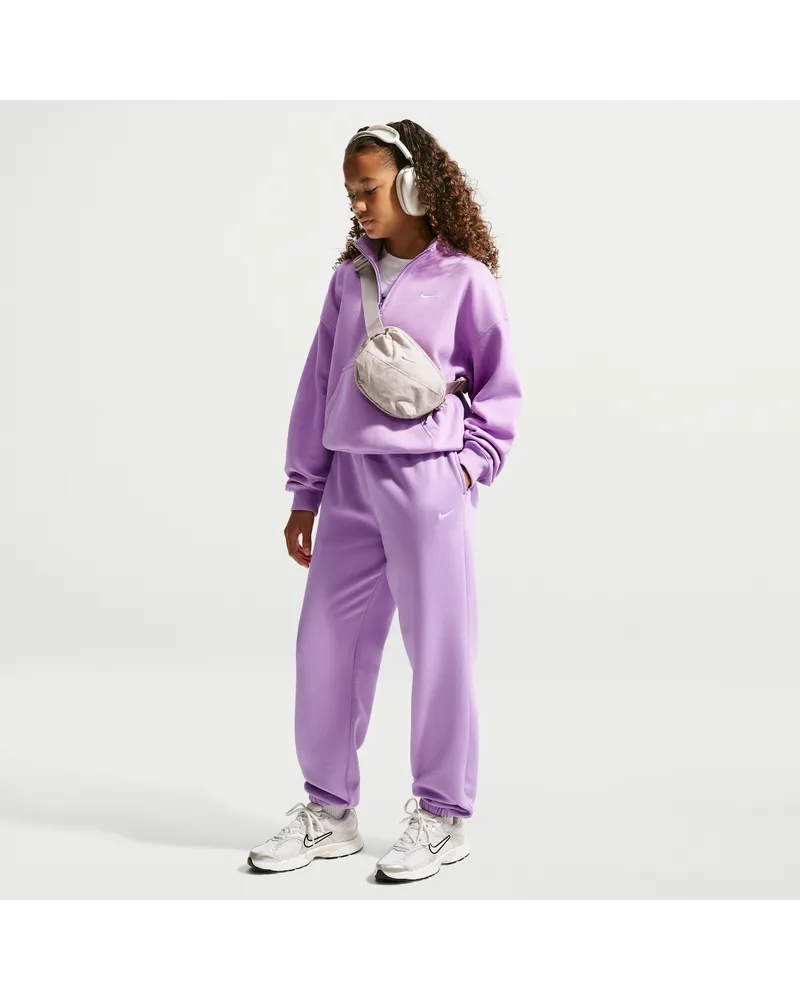 Nike Studio Fleece lockere Hose (Mädchen) - Lila Lila