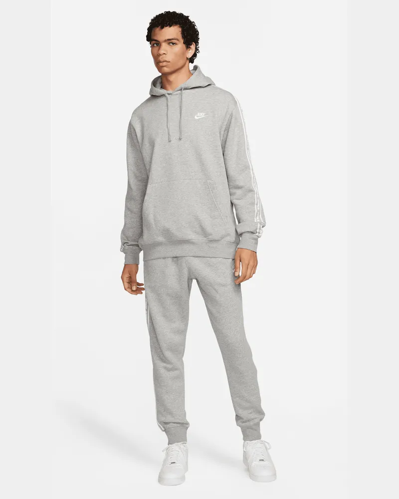 Nike Club Fleece Herren-Trainingsanzug mit Grafik und Kapuze - Grau Grau