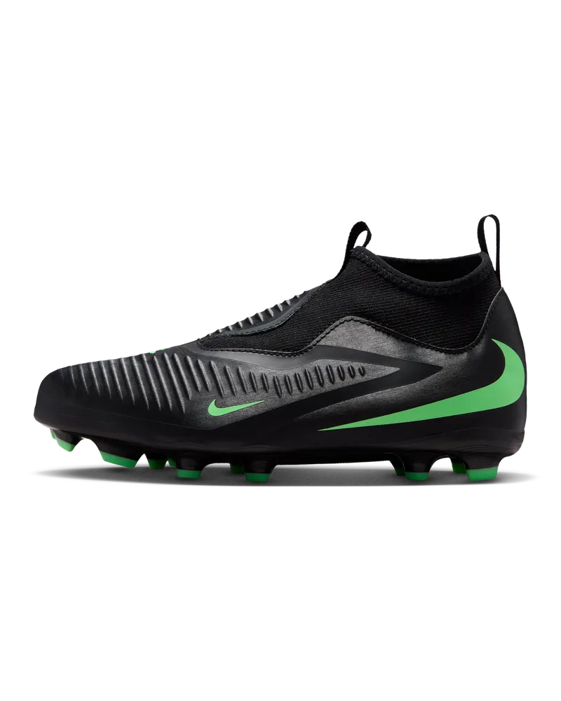 Nike Jr. Phantom 6 High Academy Fußballschuh für verschiedene Böden (ältere Kinder) - Schwarz Schwarz