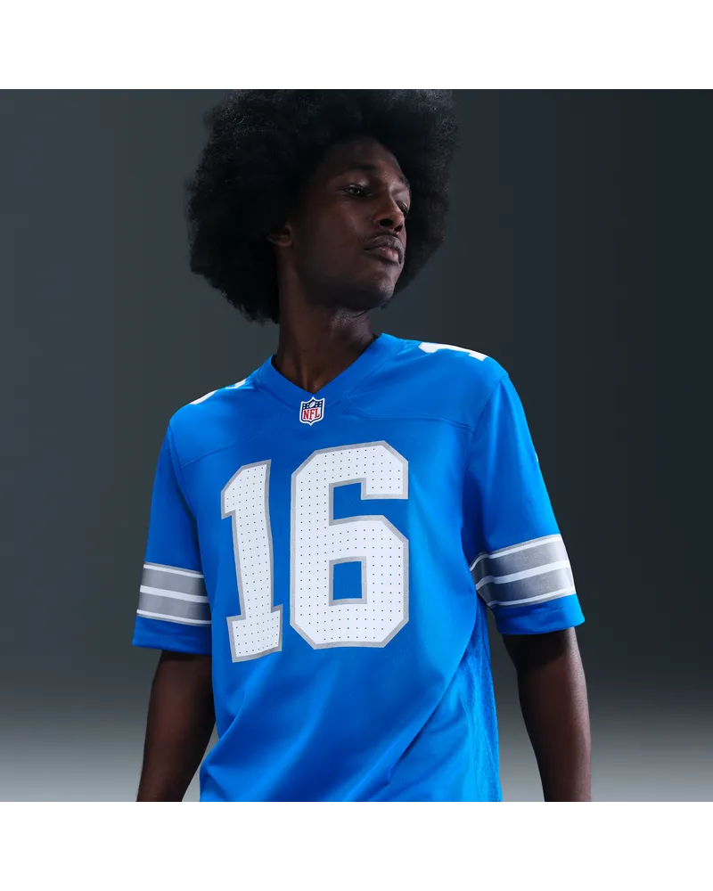 Nike NFL Detroit Lions (Jared Goff) American Football-Trikot für Herren - Blau Blau