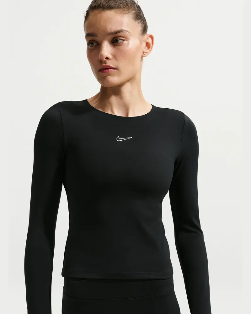 Nike Longsleeve für Damen - Schwarz Schwarz