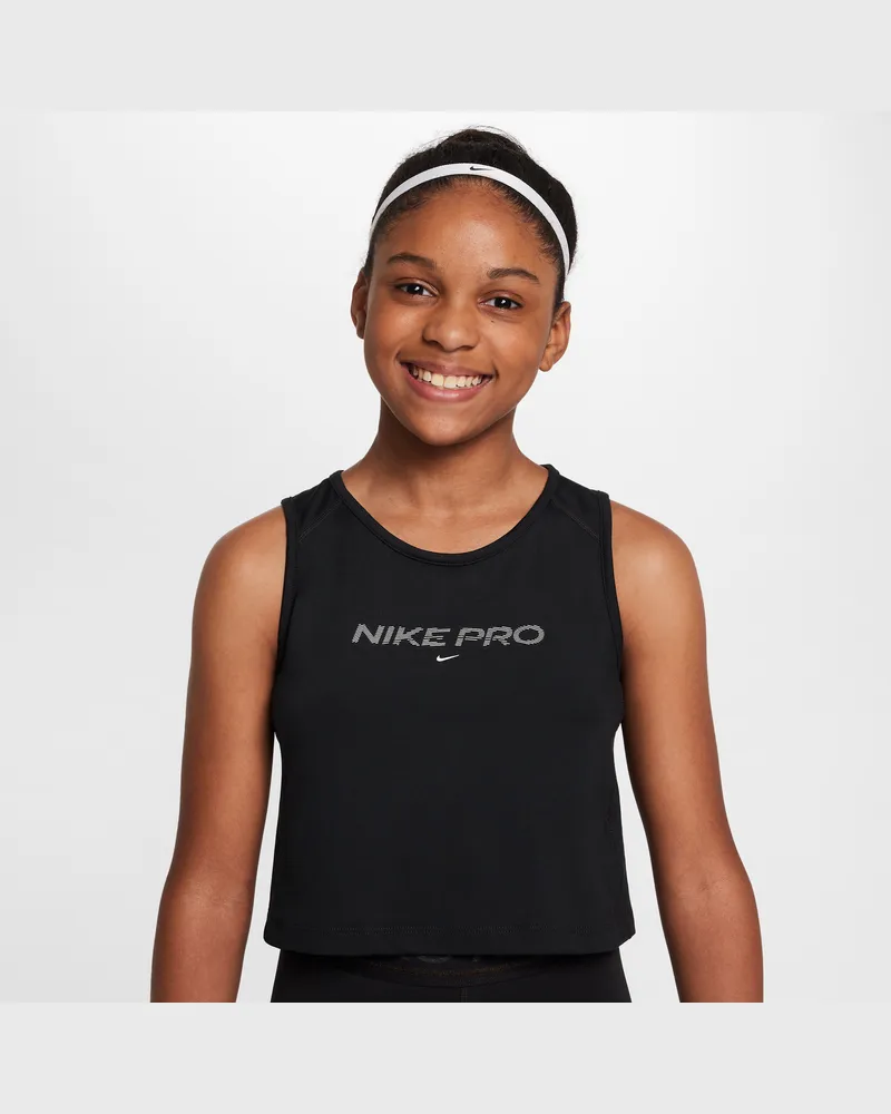 Nike Pro Dri-FIT-Tanktop (Mädchen) - Schwarz Schwarz