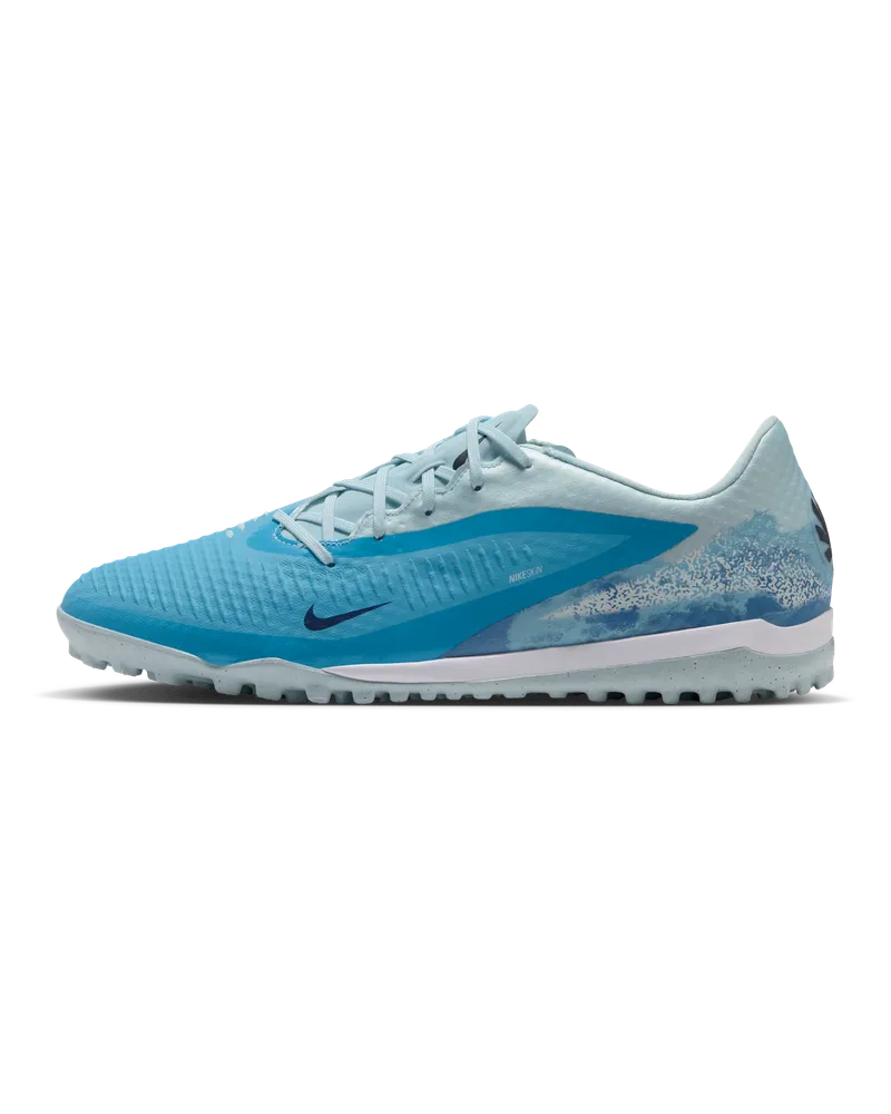 Nike Phantom 6 Low Academy "Erling Haaland" Fußballschuh für Turf - Blau Blau