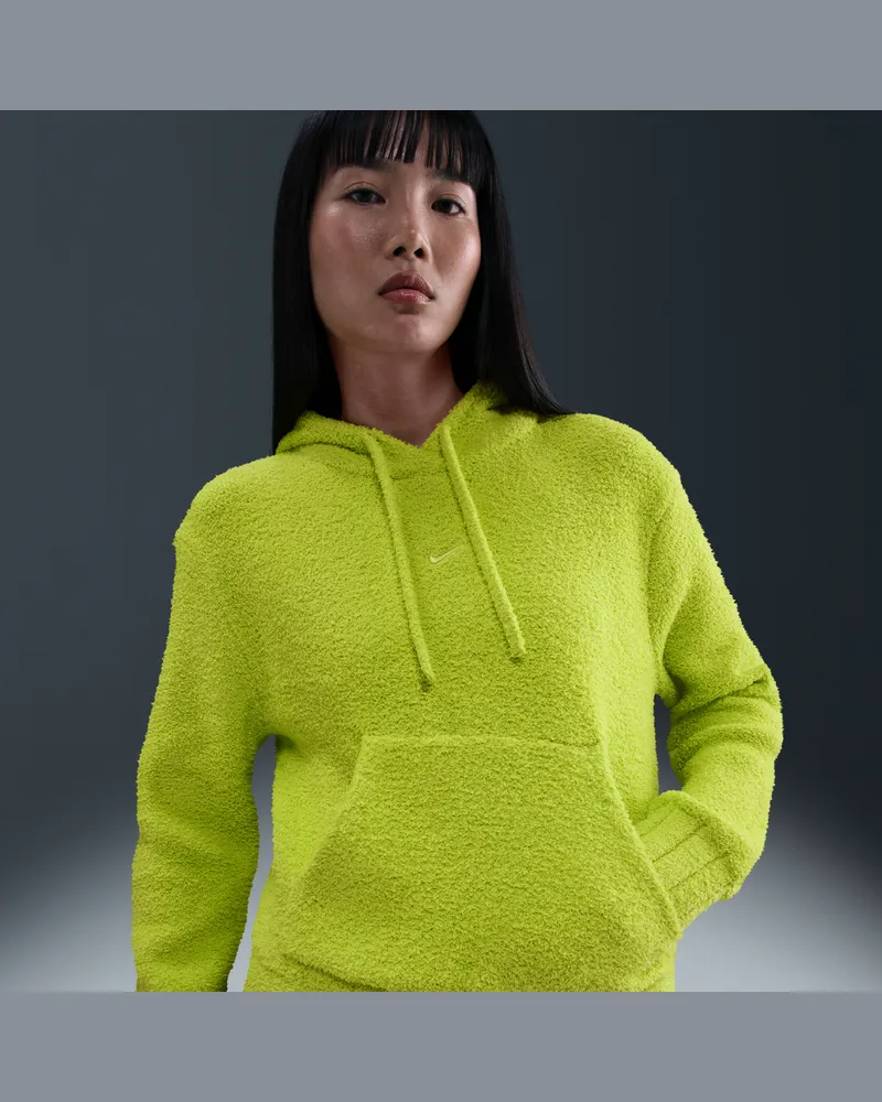 Nike Phoenix Cozy Bouclé weiter Strick-Hoodie (Damen) - Grün Grün
