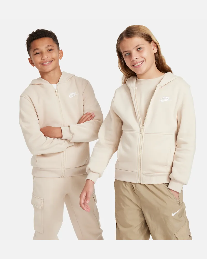 Nike Club Fleece Kapuzenjacke für ältere Kinder - Braun Braun