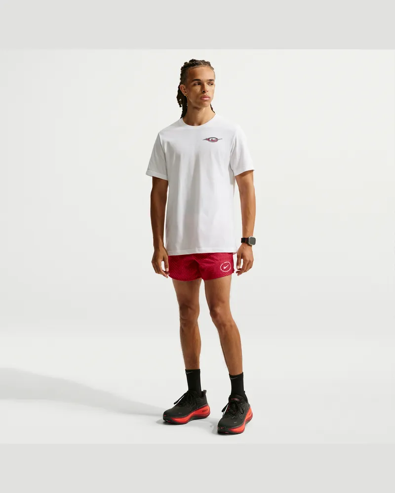 Nike Stride Dri-FIT Laufshorts mit integriertem Slip (ca. 12,5 cm) (Herren) - Rot Rot