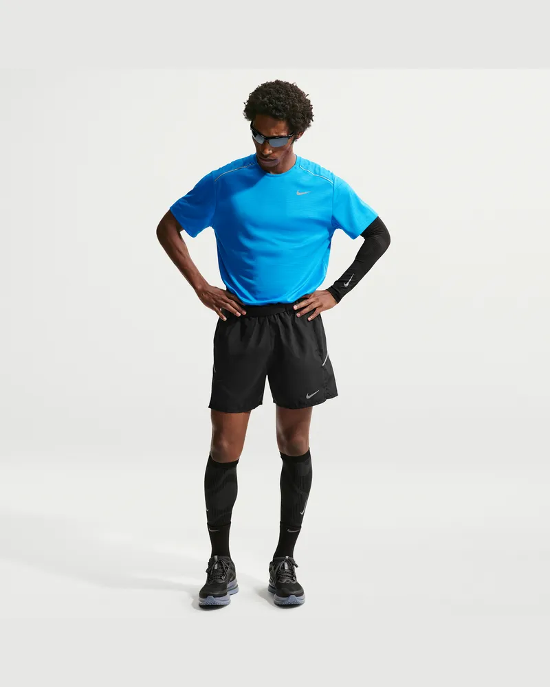 Nike Miler Dri-FIT Laufshorts mit Futter (ca. 13 cm, Herren) - Schwarz Schwarz