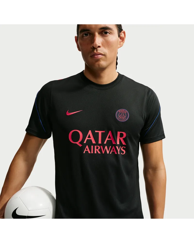 Nike Paris Saint-Germain Strike  Dri-FIT Kurzarm-Fußballoberteil (Herren) - Schwarz Schwarz