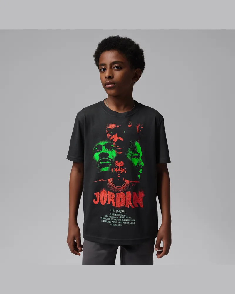Jordan T-Shirt mit Filmplakat-Grafik (ältere Kinder) - Schwarz Schwarz