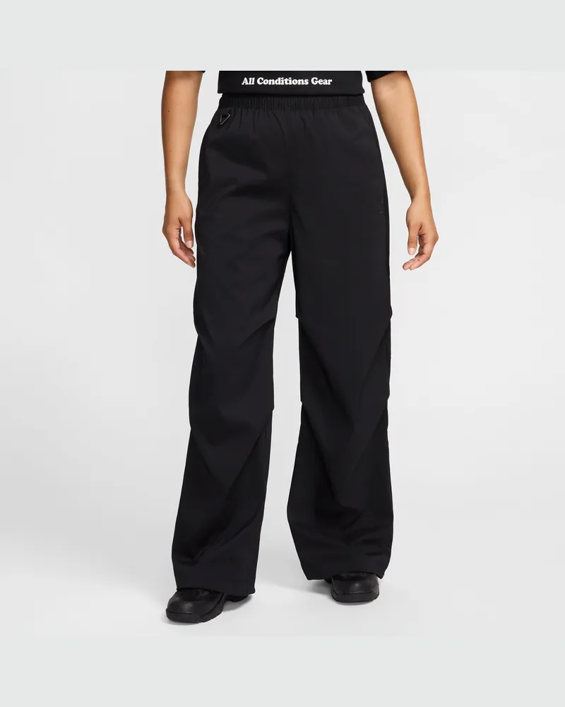 Nike ACG "Activitorium" UV-Hose mit hohem Taillenbund (Damen) - Schwarz Schwarz