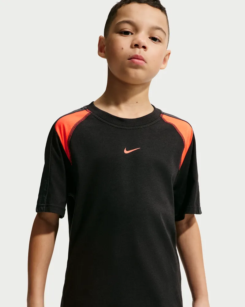 Nike Kurzarmoberteil (ältere Kinder) - Schwarz Schwarz