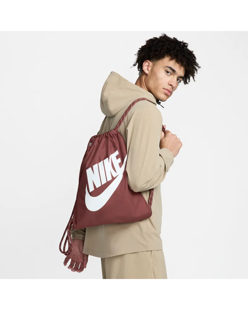 Nike Heritage Tasche mit Kordelzug (13 l) - Braun Braun