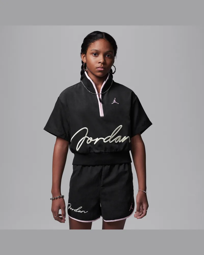 Jordan Hidden In Plain Sight" Oberteil mit Reißverschluss (ältere Kinder) - Schwarz Schwarz