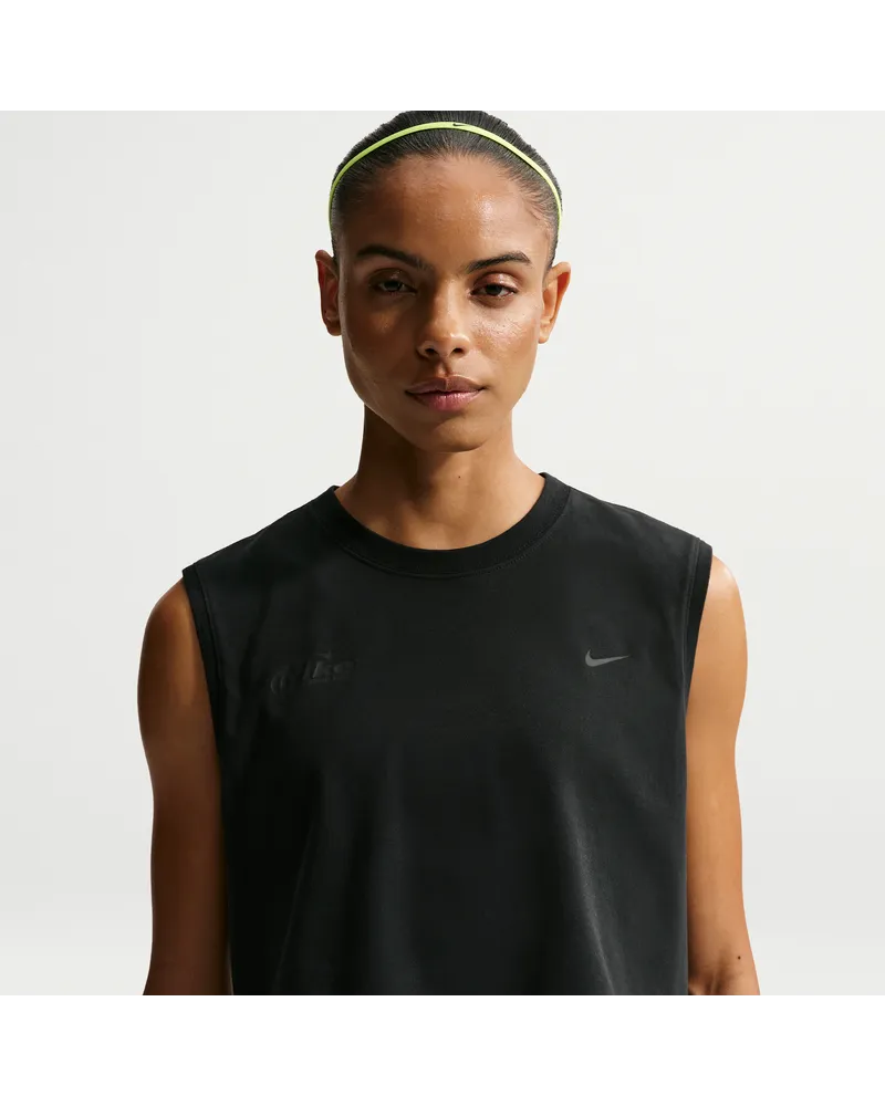 Nike Swift Butterfly Ärmelloses Dri-FIT Laufshirt (Damen) - Schwarz Schwarz