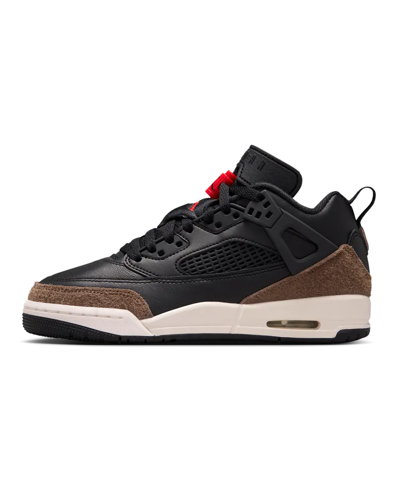 Jordan Spizike Low Schuh für ältere Kinder - Schwarz Schwarz