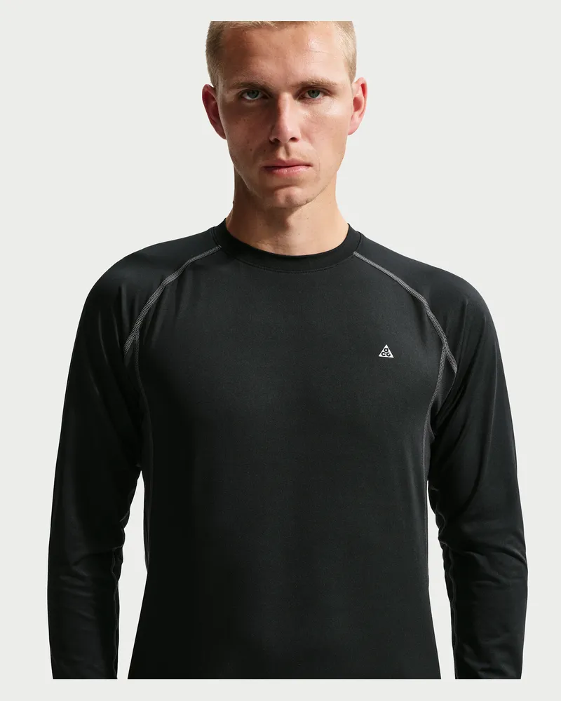 Nike ACG „Wildsee“ Dri-FIT-Funktionsoberteil mit langen Ärmeln für Herren - Schwarz Schwarz