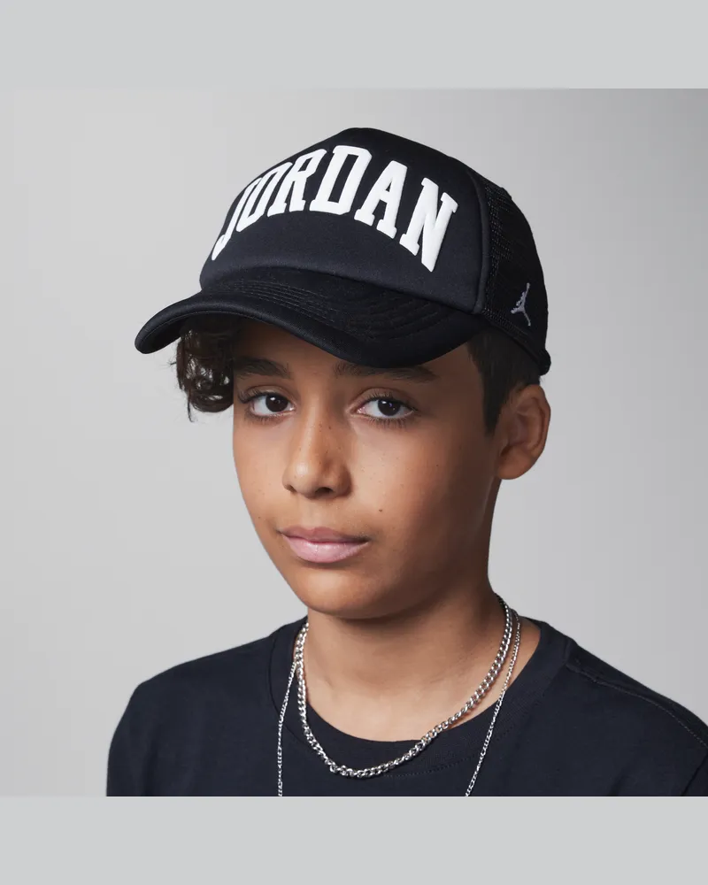 Jordan Trucker-Cap aus Schaumstoff für ältere Kinder - Schwarz Schwarz