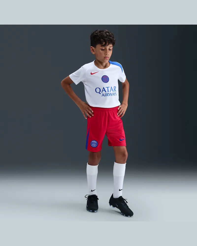Nike PSG 2025/26 Stadium Third Total 90 Replika-Fußballshorts mit  Dri-FIT-Technologie (ältere Kinder) - Rot Rot