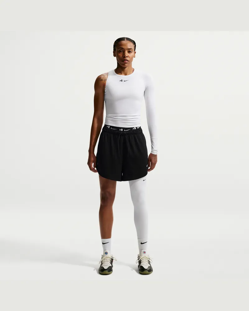 Nike A'ja Wilson Dri-FIT Basketballshorts (ca. 10 cm) (Damen) - Schwarz Schwarz