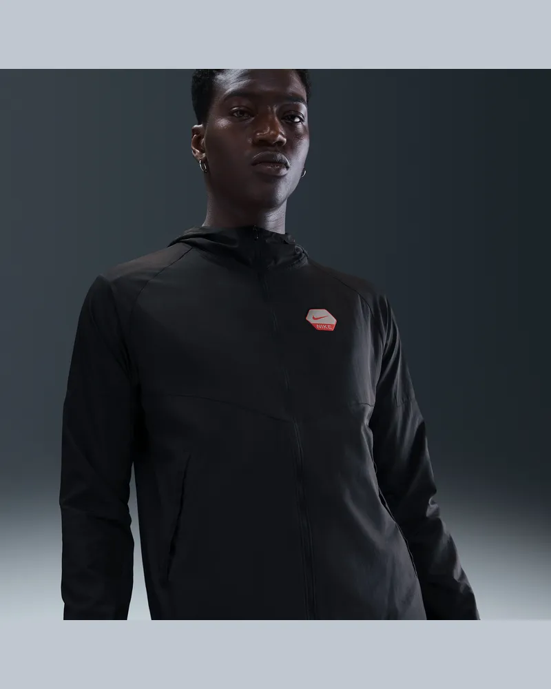 Nike City Side Herren-Laufjacke - Schwarz Schwarz