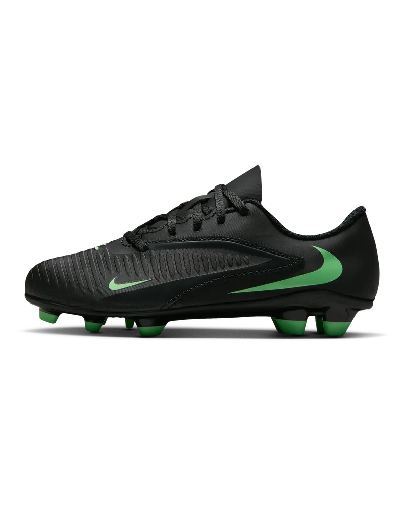 Nike Jr. Phantom 6 Low Club Fußballschuh für verschiedene Böden (jüngere Kinder) - Schwarz Schwarz