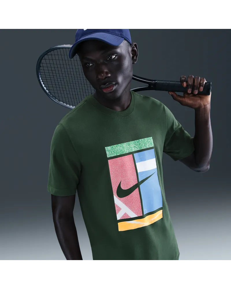 Nike Court Dri-FIT T-Shirt (Herren) - Grün Grün