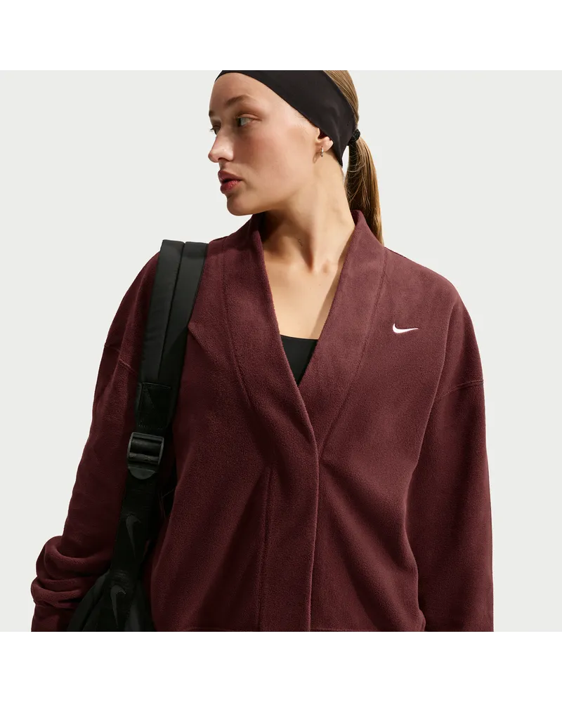 Nike One Therma-FIT Fleece-Cardigan (Damen) - Lila Lila