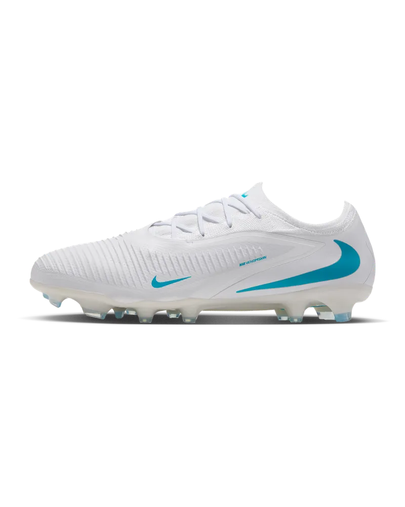 Nike Phantom 6 Low Pro Fußballschuh für normalen Rasen - Weiß Weiß
