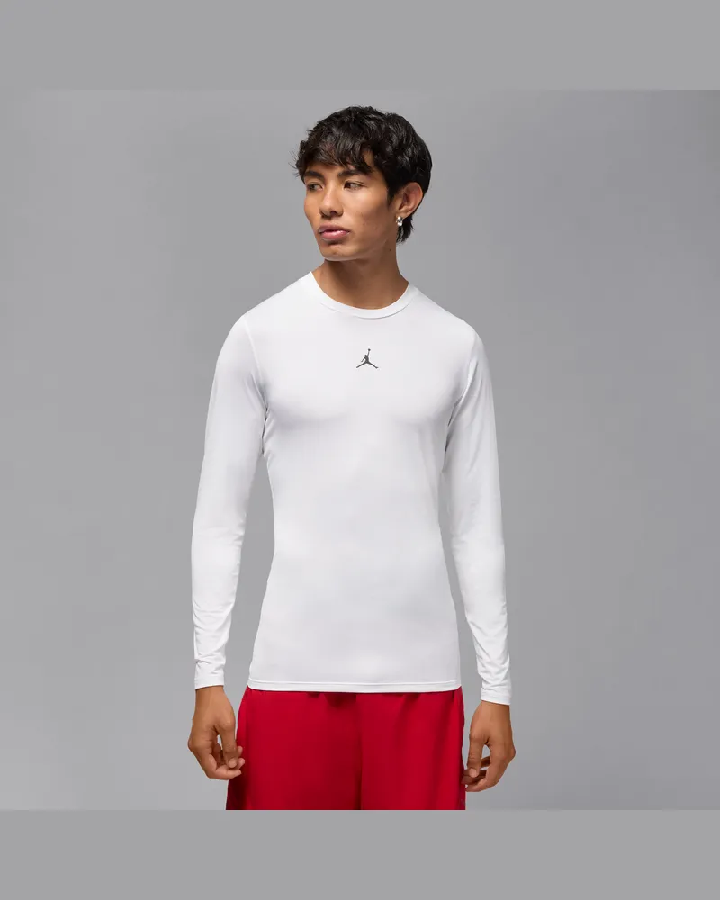 Jordan Sport Dri-FIT-Funktionslongsleeve (Herren) - Weiß Weiß