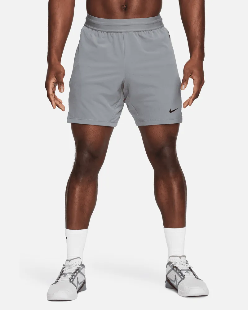 Nike Ungefütterte  Flex Rep 4.0 Dri-FIT-Fitnessshorts für Herren (ca. 18 cm) - Grau Grau