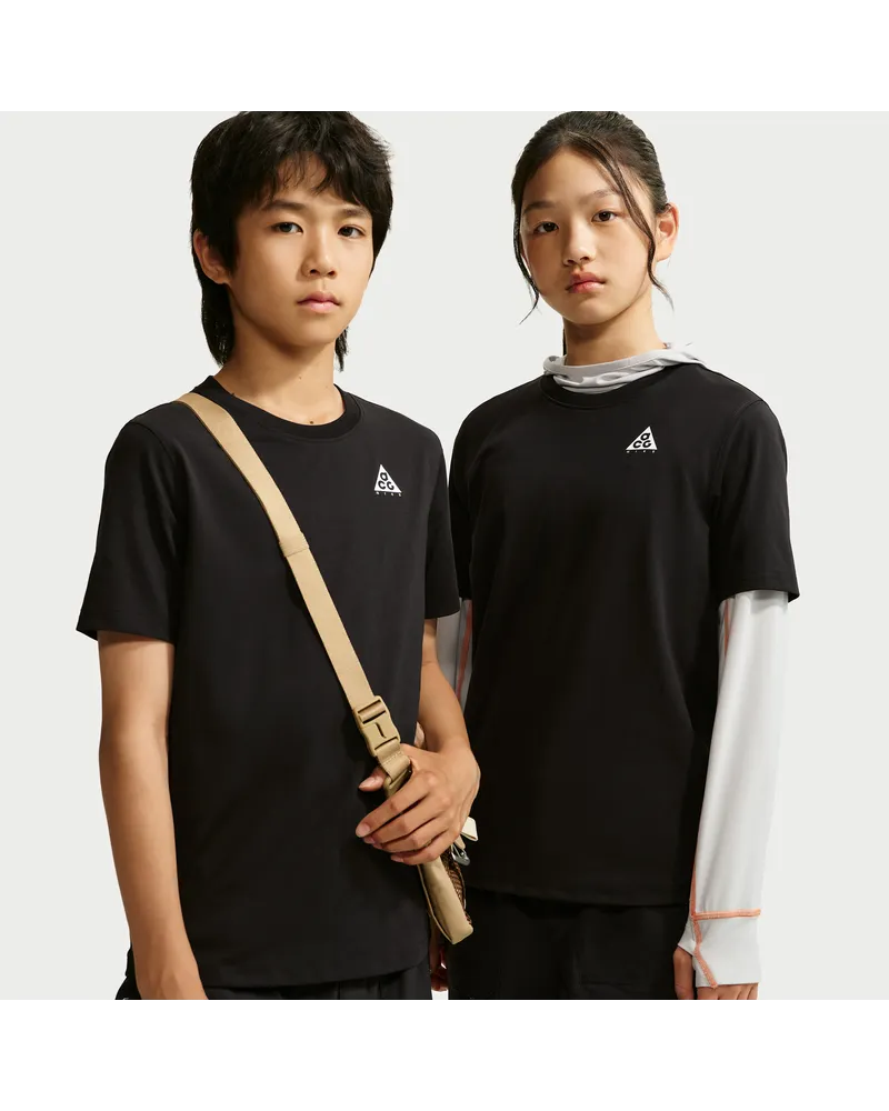 Nike ACG Jersey-T-Shirt (ältere Kinder) - Schwarz Schwarz