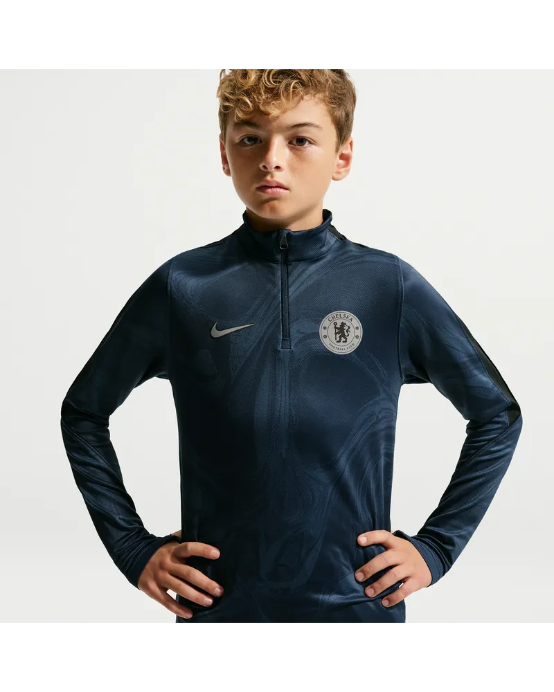 Nike FC Chelsea Strike Third  Dri-FIT Fußball-Drill-Oberteil für ältere Kinder - Blau Blau