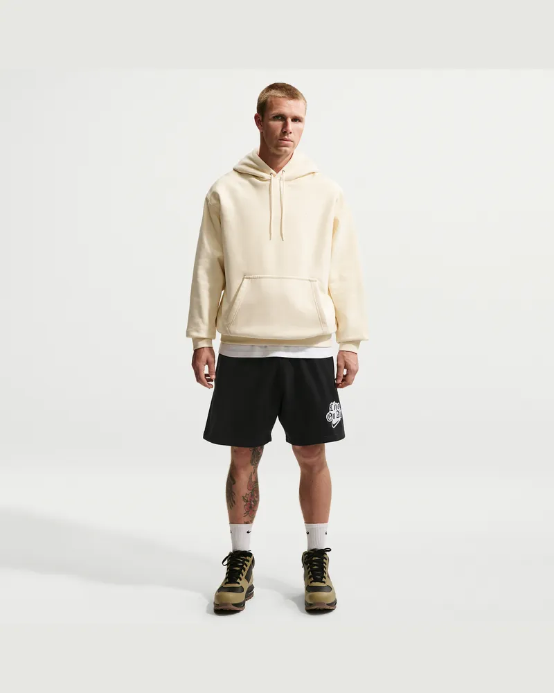 Nike Solo Swoosh Fleece-Shorts für Herren - Schwarz Schwarz