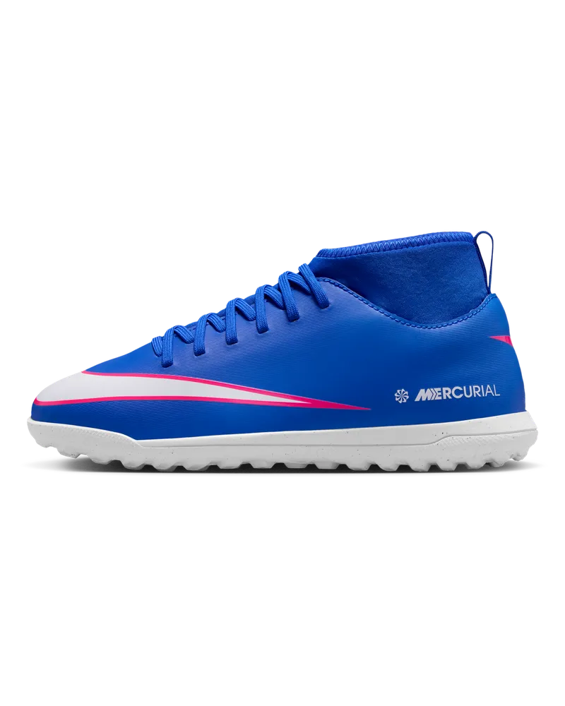 Nike Jr. Mercurial Superfly 10 Club TF High-Top-Fußballschuh (jüngere/ältere Kinder) - Blau Blau