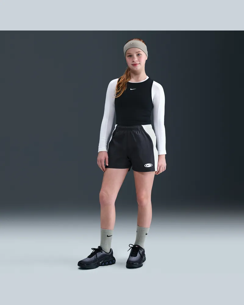 Nike Sportswear Webshorts (Mädchen) - Schwarz Schwarz