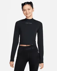 Nike Trail Dri-FIT Longsleeve-Laufobertel für Damen - Schwarz Schwarz