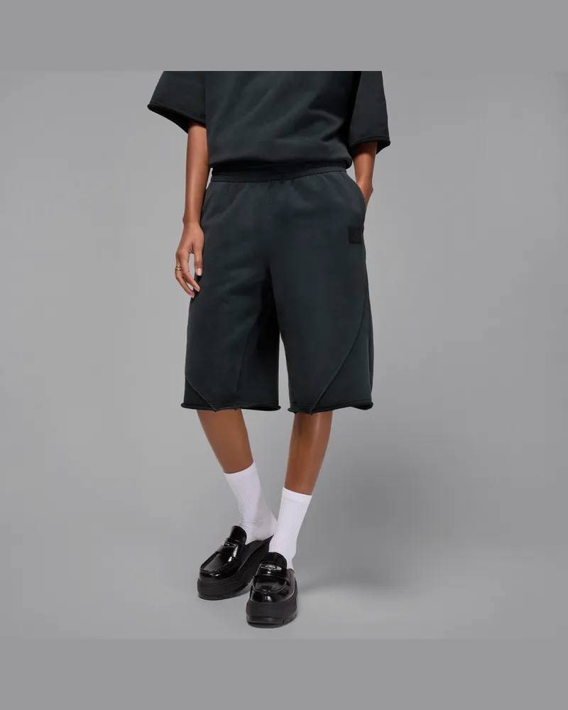 Jordan Flight Fleece Big Shorts aus French Terry (Damen) - Schwarz Schwarz
