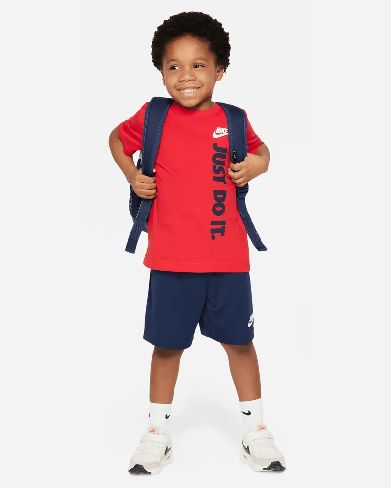 Nike Set aus Graphic-T-Shirt und Shorts (jüngere Kinder) - Blau Blau