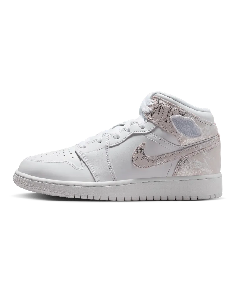 Jordan Air  1 Mid SE Schuh (ältere Kinder) - Weiß Weiß