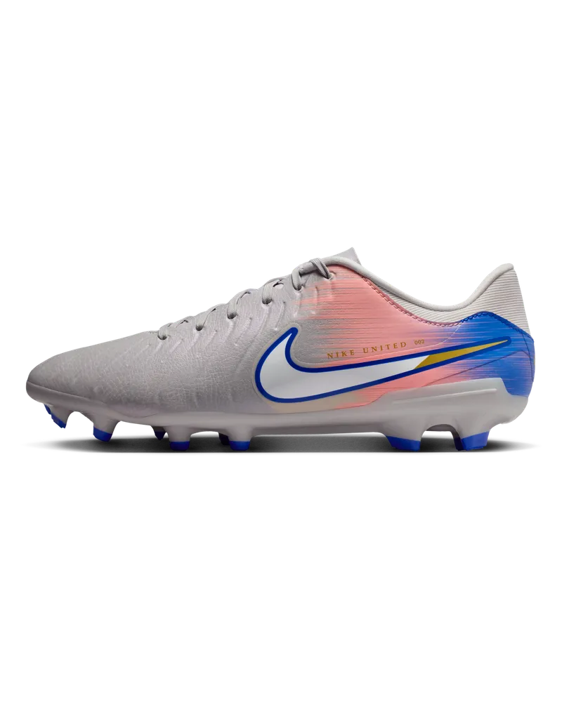 Nike United Tiempo Legend 10 Academy Low-Top-Fußballschuh für verschiedene Böden - Grau Grau