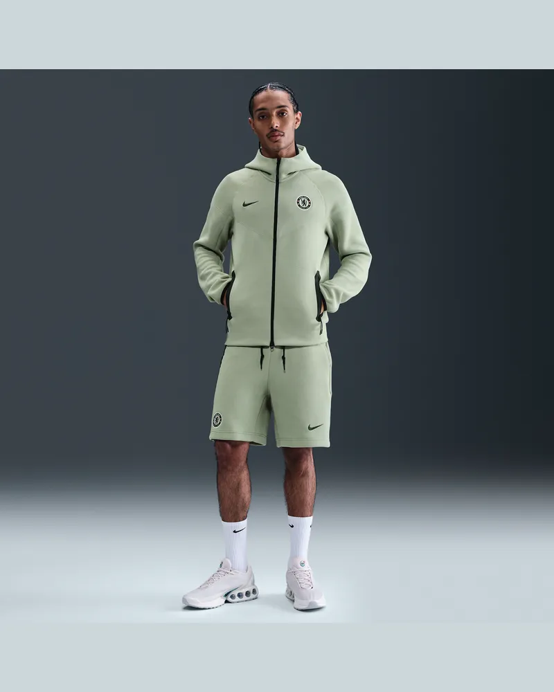 Nike FC Chelsea Tech  Fleece-Fußballshorts (Herren) - Grün Grün